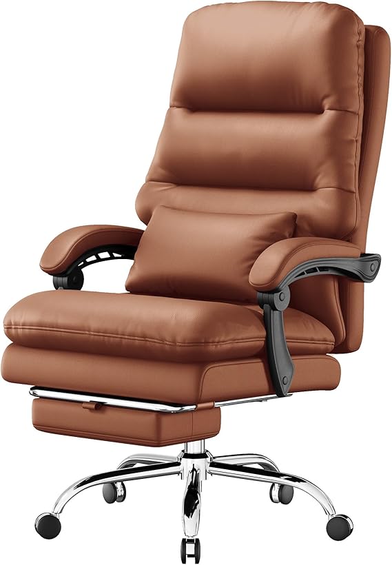 Silla de oficina, silla de escritorio para personas grandes y altas, silla de oficina ergonómica