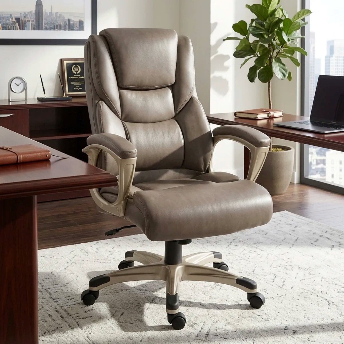 JUST HOME COLLECTION | Silla Escritorio PC James Gris