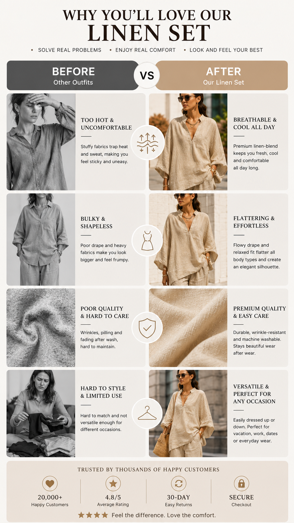 🌿 Linen Ease™ Relaxed Batwing Two-Piece Set