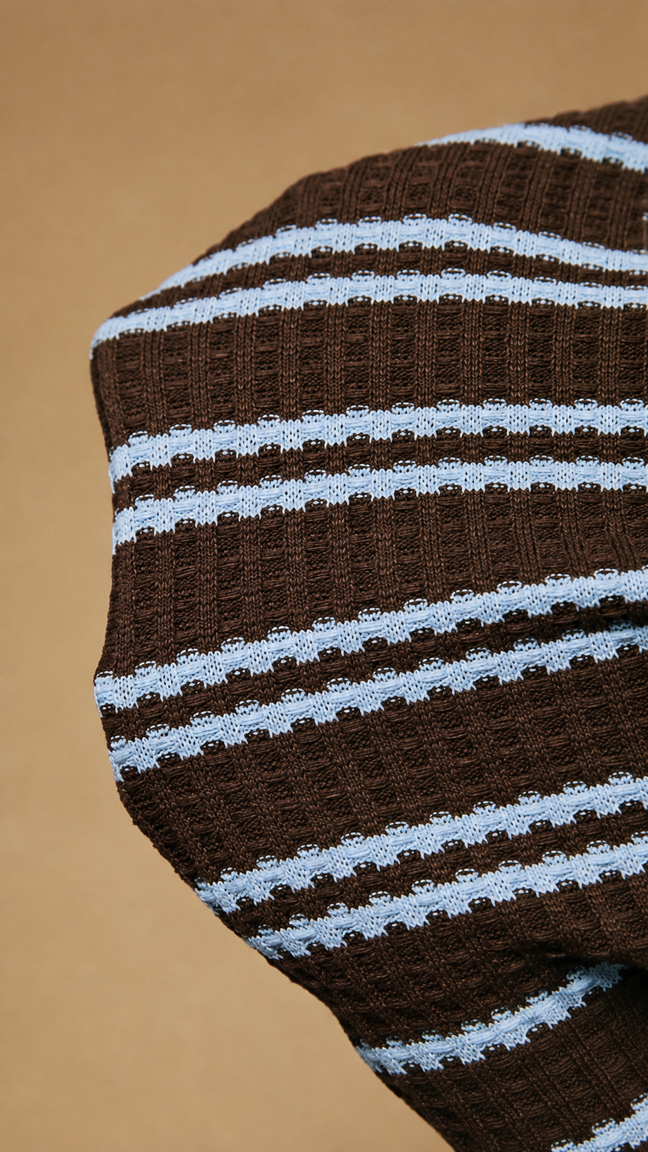 🤎 Brown Striped Knit Lounge Set
