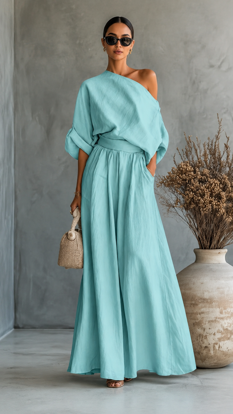 ✨ Women's Asymmetric Two-Piece Set