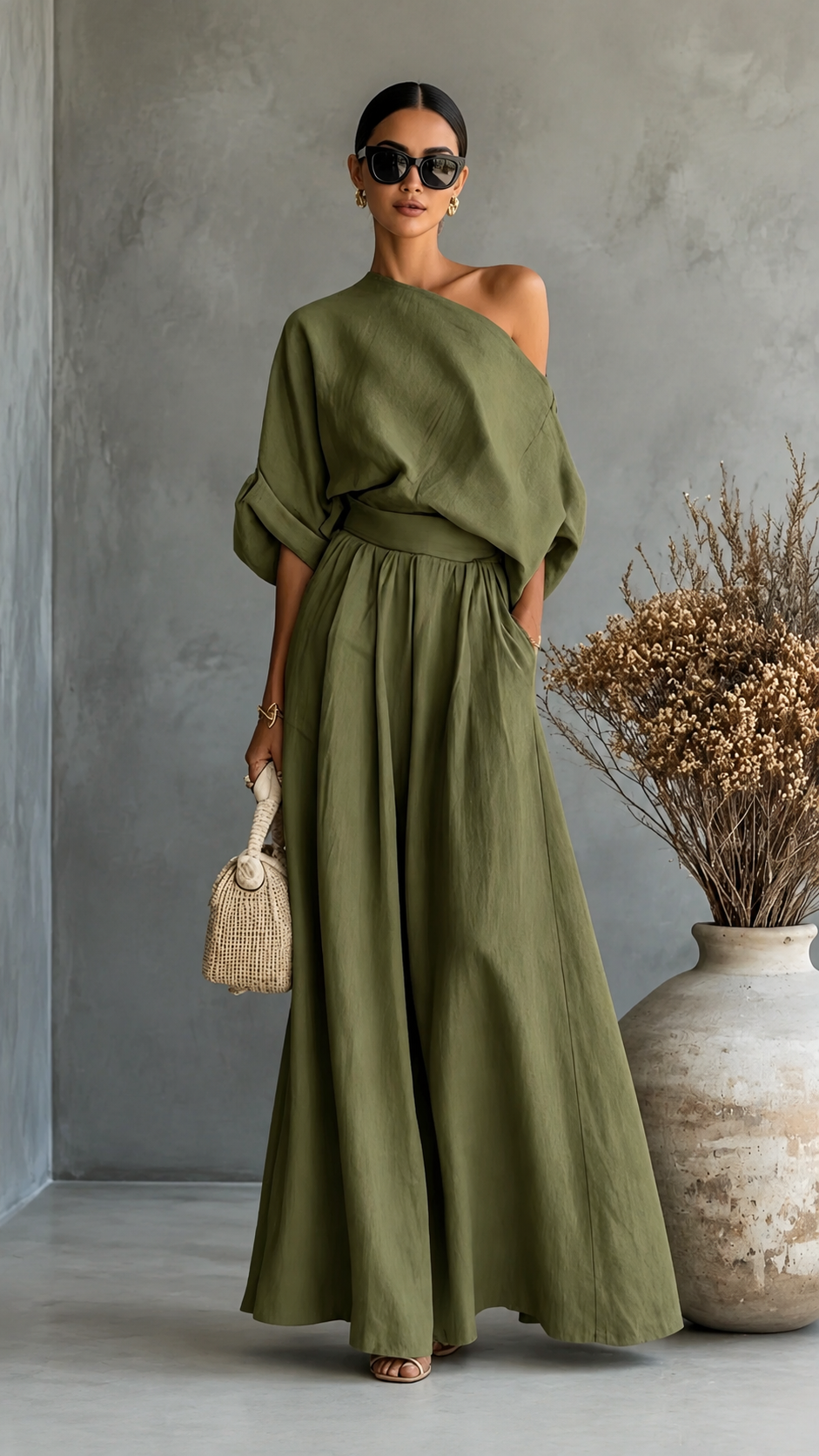 ✨ Women's Asymmetric Two-Piece Set