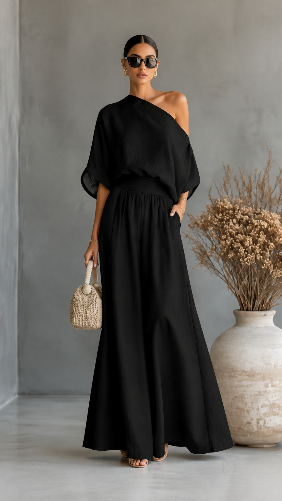 ✨ Women's Asymmetric Two-Piece Set