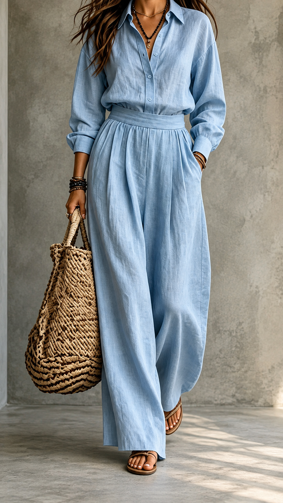 🌿 Relaxed Linen Two-Piece Set