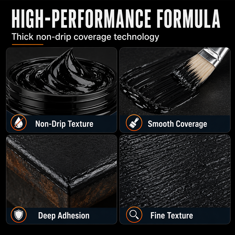 2026 HOT SALE48% OFF! Metal RustProtection Black RepairPaste - Restores rustygates, railings & tools.Forms protective coating- no need to replace!