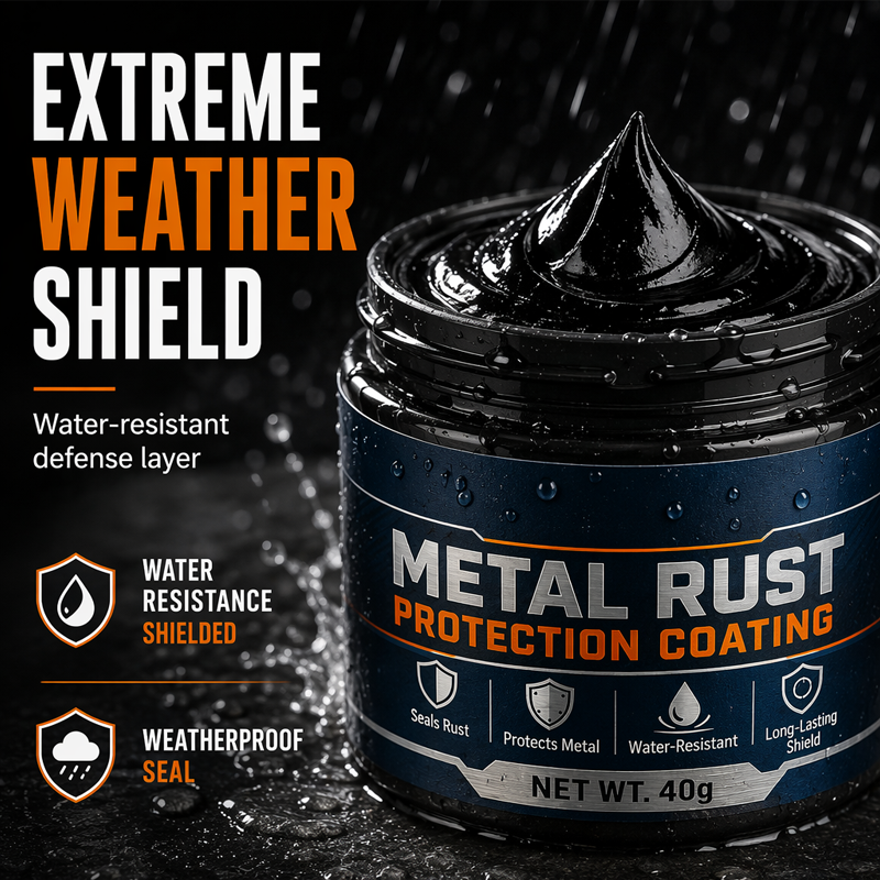 2026 HOT SALE48% OFF! Metal RustProtection Black RepairPaste - Restores rustygates, railings & tools.Forms protective coating- no need to replace!