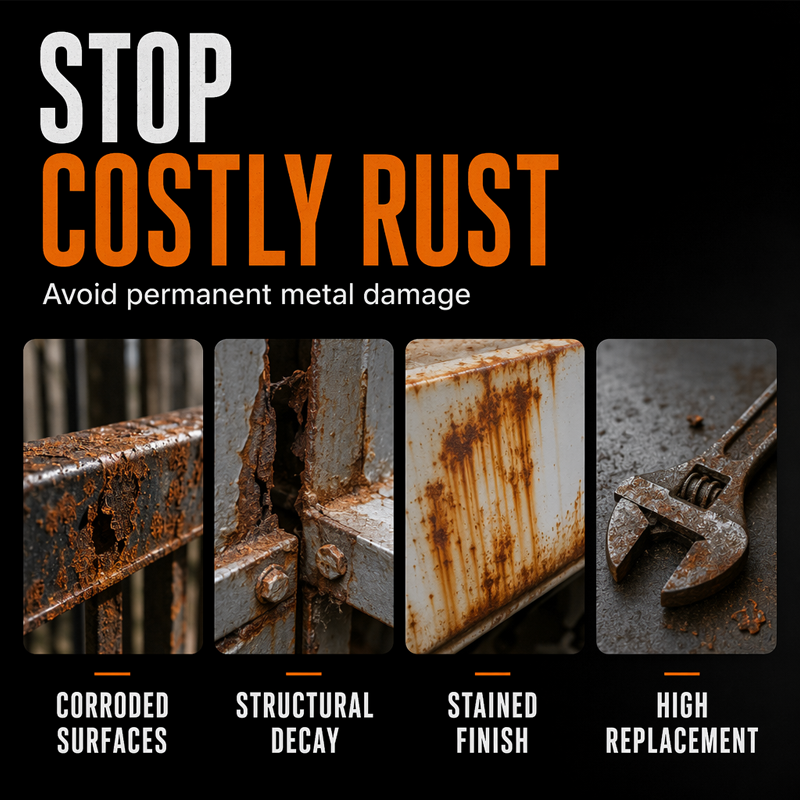 2026 HOT SALE48% OFF! Metal RustProtection Black RepairPaste - Restores rustygates, railings & tools.Forms protective coating- no need to replace!