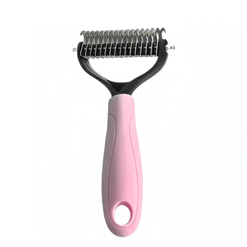 Dual-Sided Pet Grooming Comb for Dogs & Cats