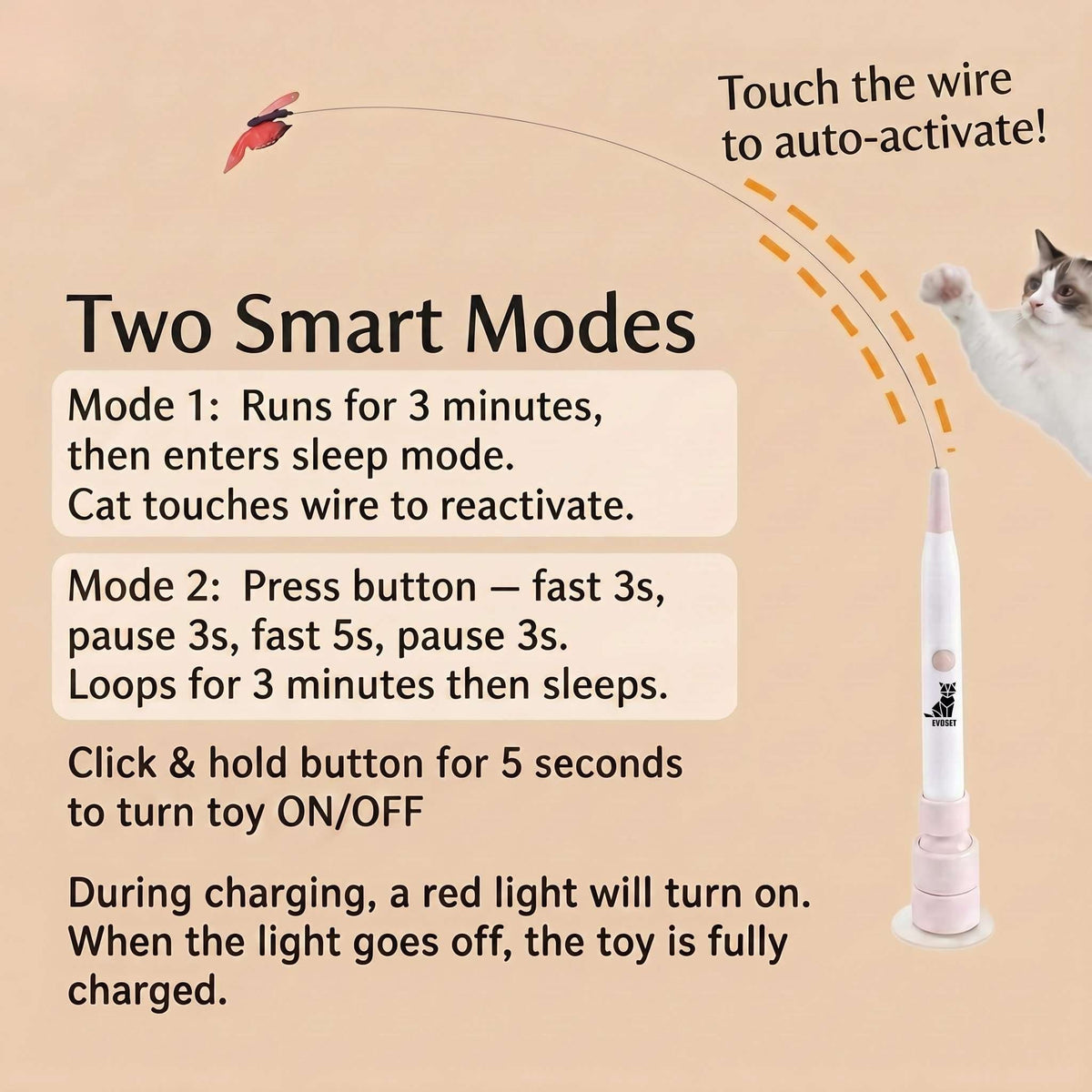 Smart Butterfly Cat Toy