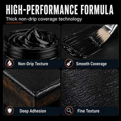 2026 HOT SALE48% OFF! Metal RustProtection Black RepairPaste - Restores rustygates, railings & tools.Forms protective coating- no need to replace!