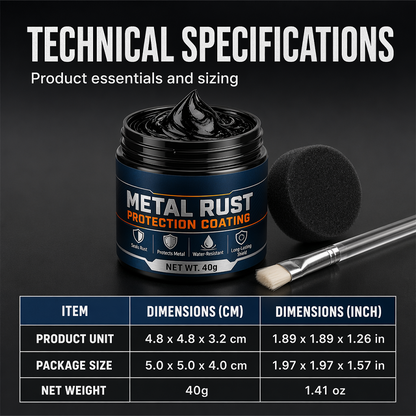 2026 HOT SALE48% OFF! Metal RustProtection Black RepairPaste - Restores rustygates, railings & tools.Forms protective coating- no need to replace!