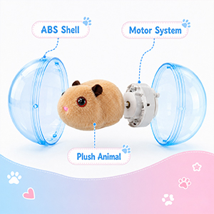 Automatic Rolling Ball Hamster, Self-Rolling Interactive Cat Ball, Hamsters Running Exercise Balls