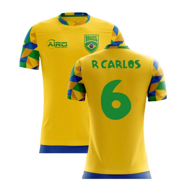 2025-2026 Brazil Home Concept Football Shirt (R Carlos 6) — Shop Now