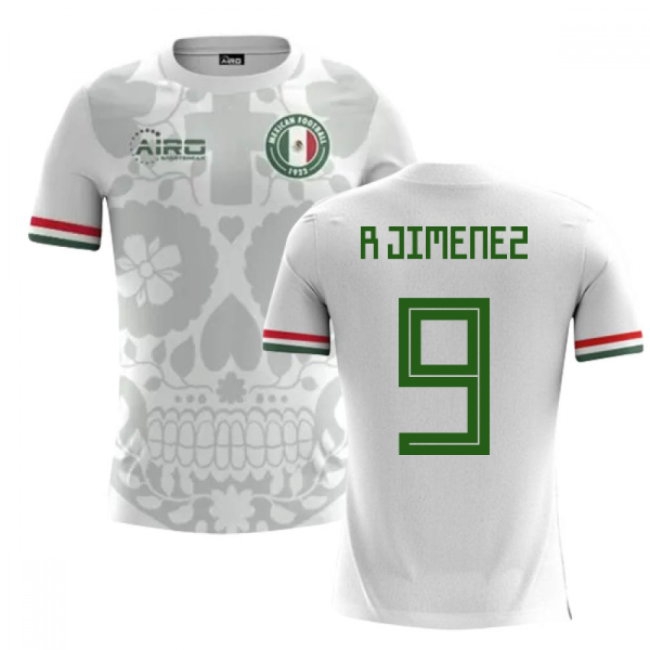 2025-2026 Mexico Away Concept Football Shirt (R.Jimenez 9) - Kids — Buy Online