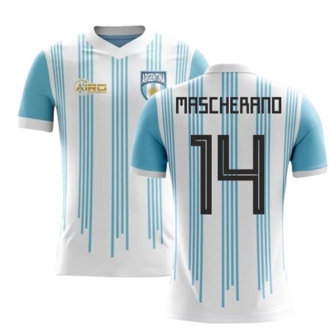 2025-2026 Argentina Home Concept Football Shirt (Mascherano 14) - Kids — Shop Online