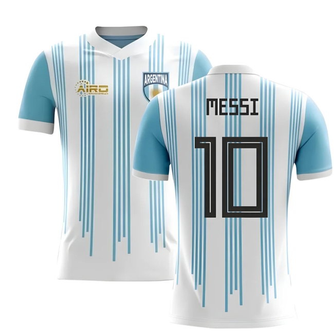 2025-2026 Argentina Home Concept Football Shirt (Messi 10) - Kids — Shop Online