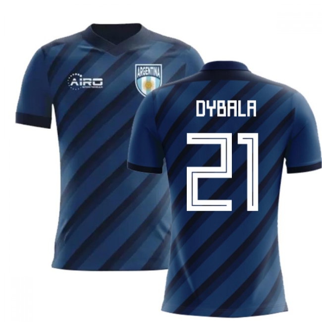 2025-2026 Argentina Away Concept Football Shirt (Dybala 21) - Kids — Buy Online