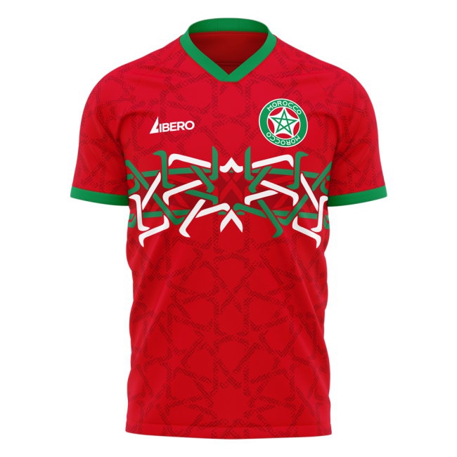 Morocco 2026-2027 Home Concept Kit (Libero) Adult Short Sleeve (Brahim 10) — Shop Online