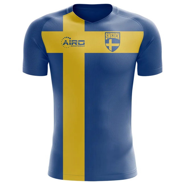 2025-2026 Sweden Flag Concept Football Shirt (Ibrahimovic 10) - Kids — Shop Now
