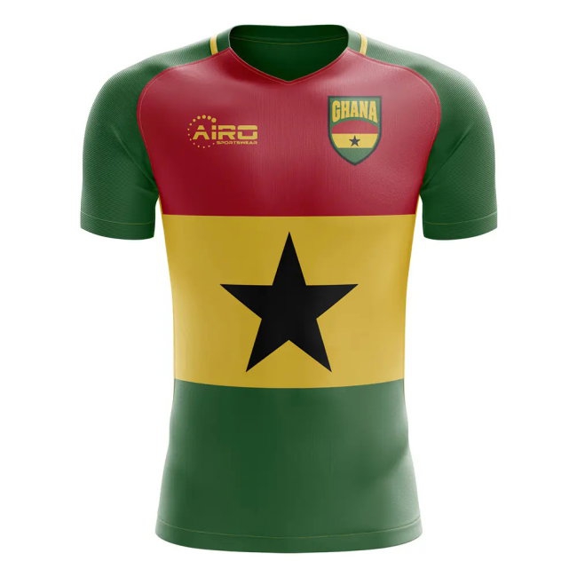 2025-2026 Ghana Flag Concept Football Shirt (Essien 8) — Shop Online