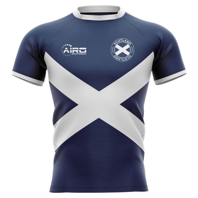 2025-2026 Scotland Flag Concept Rugby Shirt (Russell 10) — Buy Online