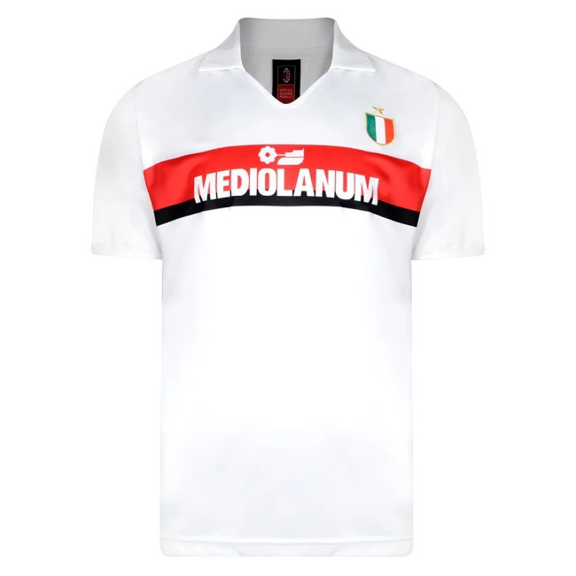 Score Draw Ac Milan 1988 Away Retro Football Shirt (BARESI 6) — Shop Online