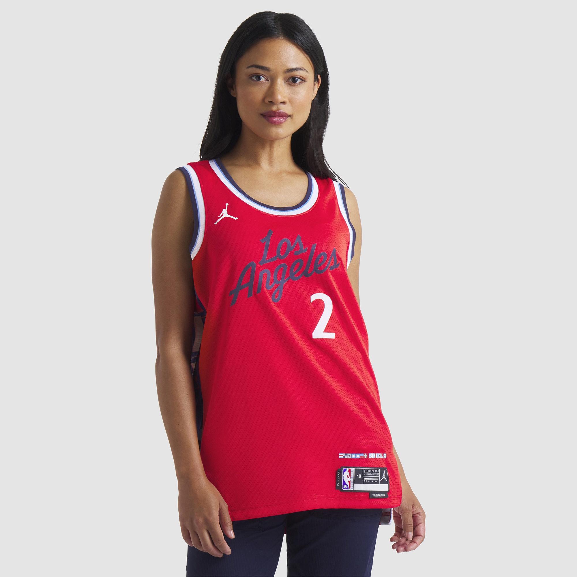 Kawhi Leonard LA Clippers Unisex 2024/25 Swingman Jersey-Statement Edition - Red