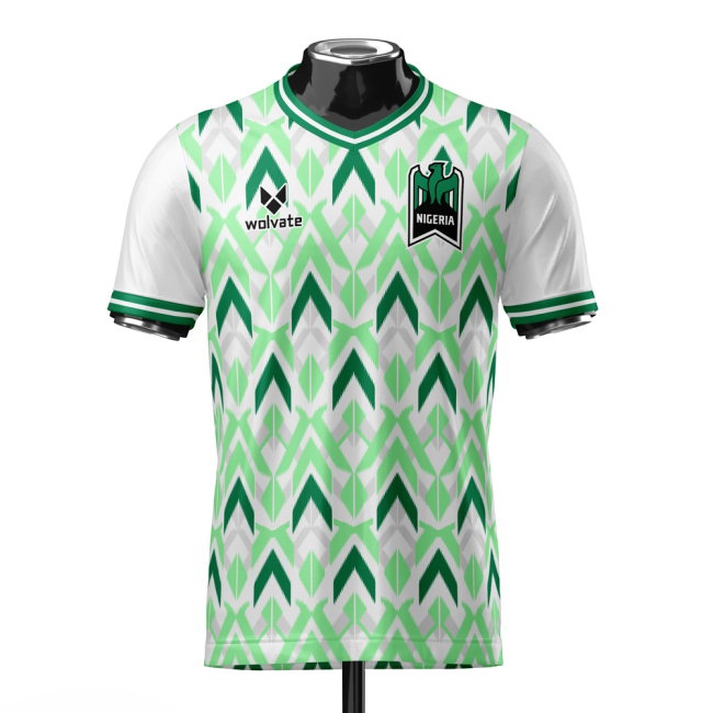 Nigeria DNA Green Concept Football Jersey (Wolvate) Adult Short Sleeve (Fernandez 18) — Shop Now