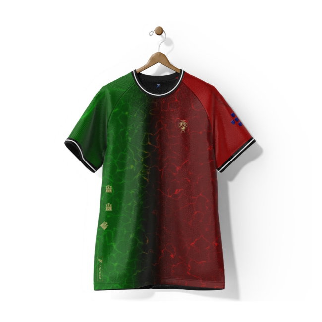 Portugal Lusitanos Home Supporter Jersey Adult Short Sleeve (Figo 7) — Buy Online
