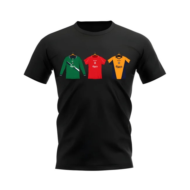 Liverpool 2000-2001 Retro Shirt T-shirt (Black) (DALGLISH 7) — Buy Now