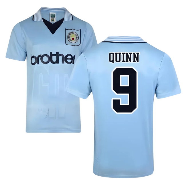 Score Draw Man City 1996 Home Shirt (Quinn 9) — Buy Online