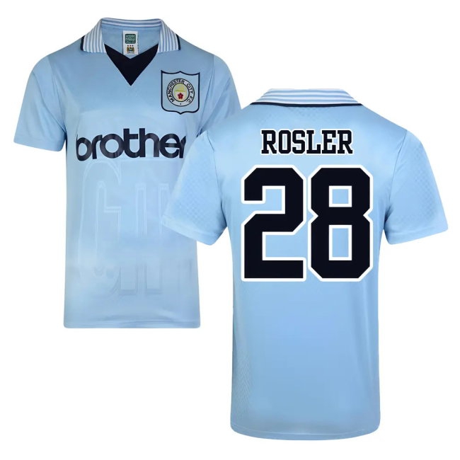 Score Draw Man City 1996 Home Shirt (Rosler 28) — Buy Now