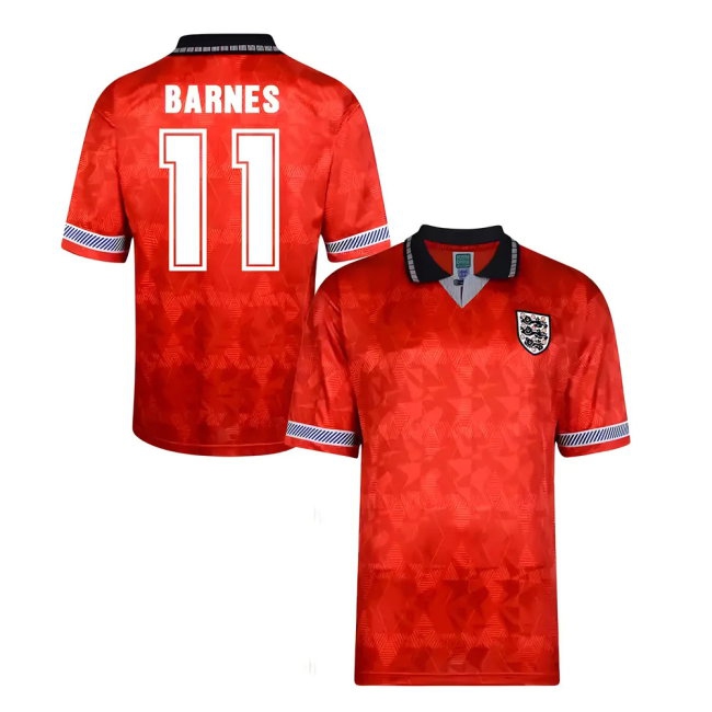 Score Draw England World Cup 1990 Away Shirt (Barnes 11) — Shop Online