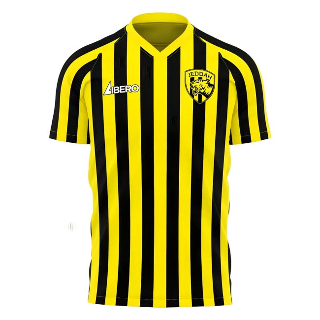 Al-Ittihad 2025-2026 Stripe Home Concept Football Kit (Libero) (Kante 7) — Buy Now