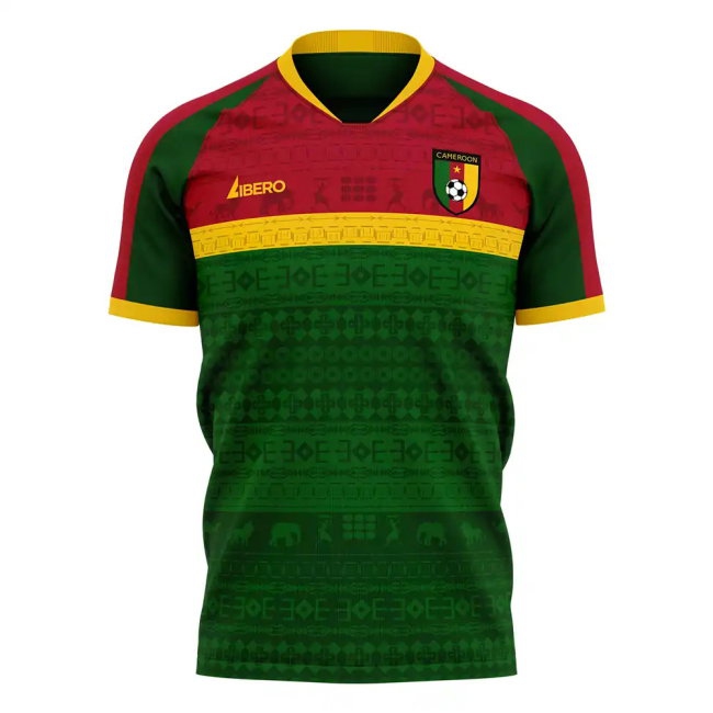 Cameroon 2025-2026 Home Concept Football Kit (Libero) (ABOUBAKAR 10) — Buy Now