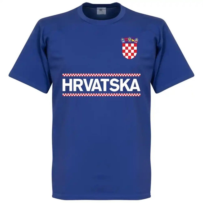 Croatia Team T-Shirt - Royal (MODRIC 10) — Buy Now