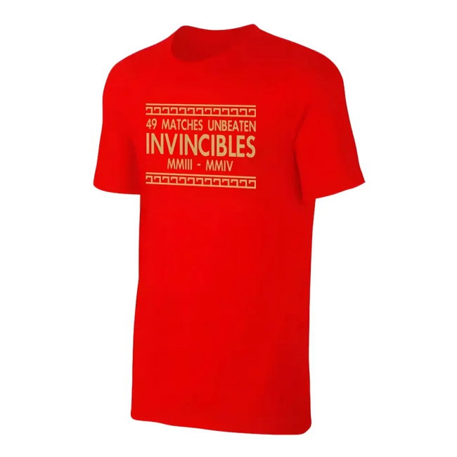 The Invincibles 49 Unbeaten T-Shirt (Red) (CAMPBELL 23) — Shop Online