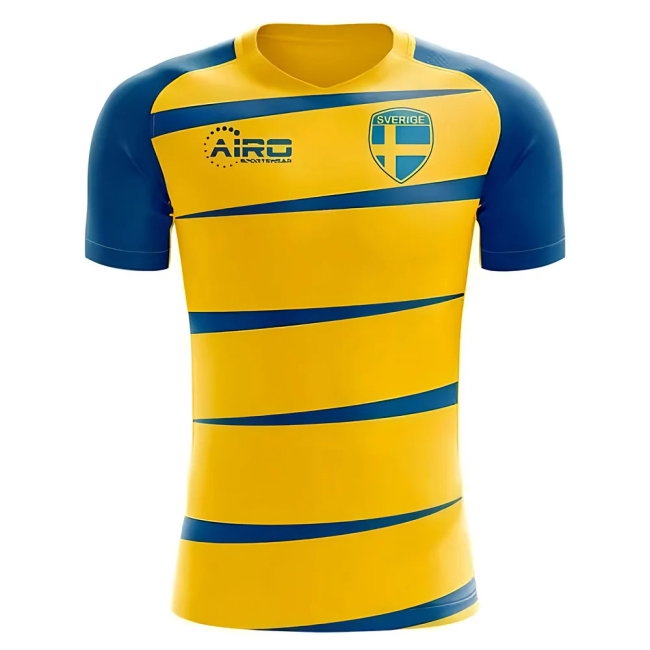 Sweden 2025-2026 Home Concept Football Kit (Airo) (IBRAHIMOVIC 10) — Buy Now
