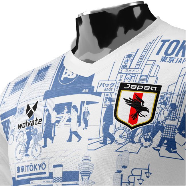 Japan Tokyo Heritage Football Jersey Blue (Wolvate) Adult Short Sleeve (Maeda 11) — Shop Online