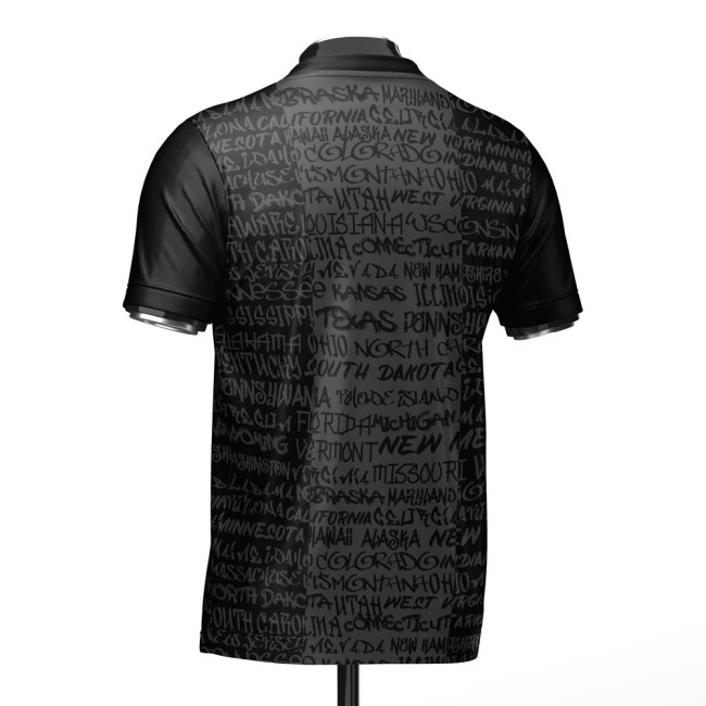 USA Heritage Football Jersey Black (Wolvate) Adult Short Sleeve (Aaronson 11) — Shop Online