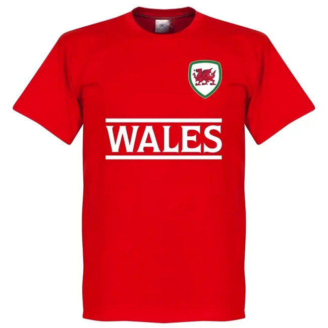 Wales Football Team T-Shirt - Red (ALLEN 7) — Buy Now