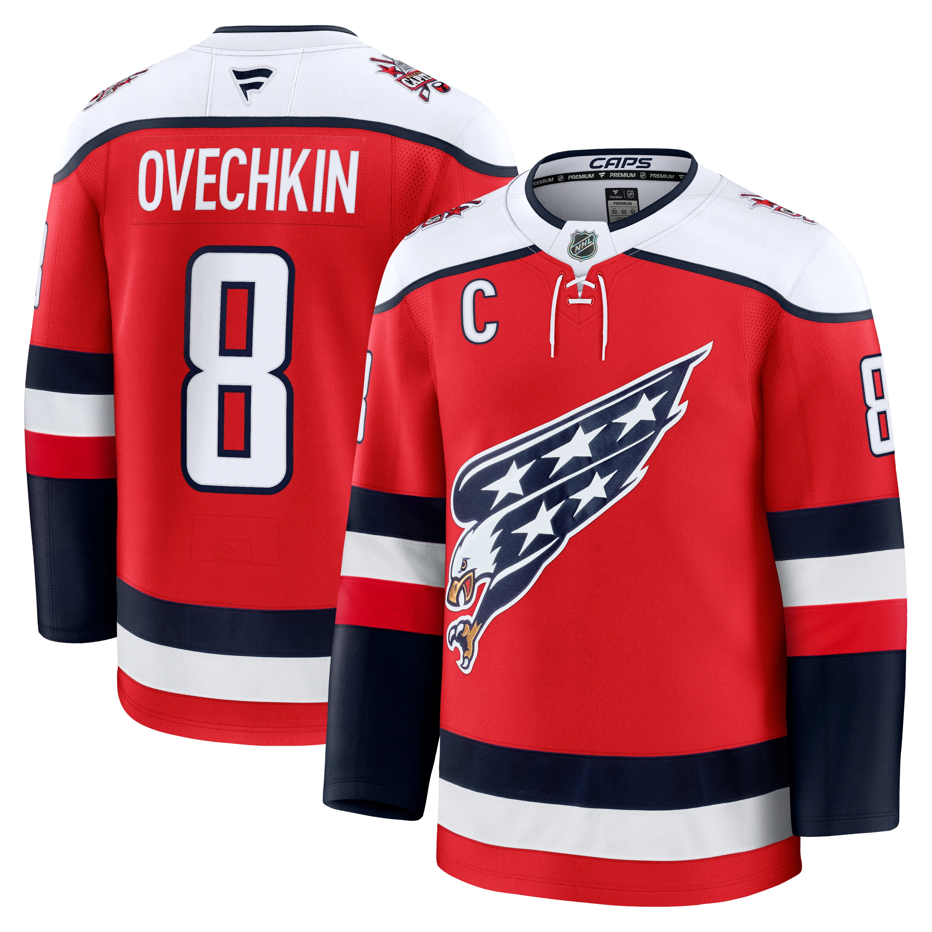 Alexander Ovechkin Washington Capitals Alternate Premium Player Jersey - Red