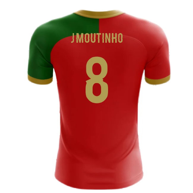 2025-2026 Portugal Flag Home Concept Football Shirt (J.Moutinho 8) — Buy Now