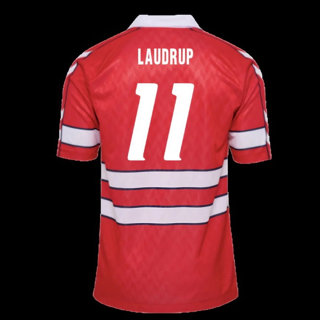 1988 Denmark Home Retro Shirt (Laudrup 11) — Shop Now