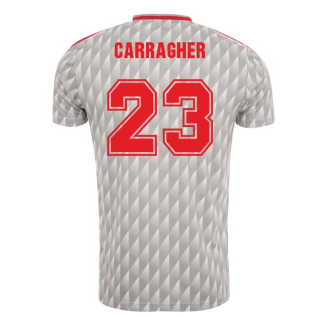 1989-1991 Liverpool Away Candy Retro Shirt (CARRAGHER 23) — Buy Online