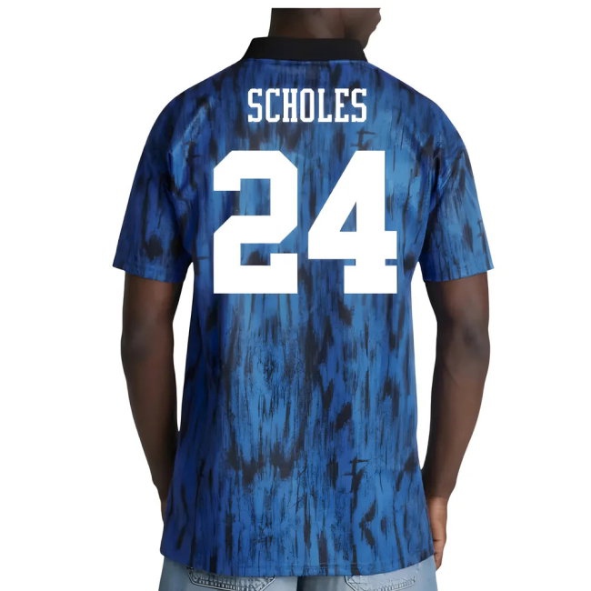1992-1993 Man Utd Away Retro Shirt (Scholes 24) — Shop Online