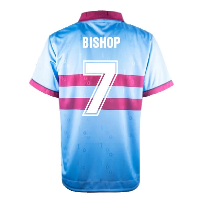 1995-1996 West Ham Away Retro Shirt (Bishop 7) — Shop Online