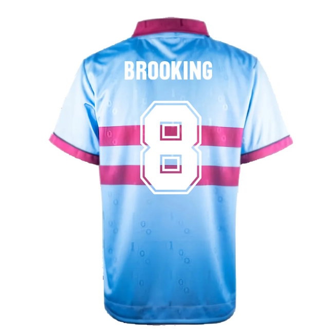 1995-1996 West Ham Away Retro Shirt (BROOKING 8) — Shop Online