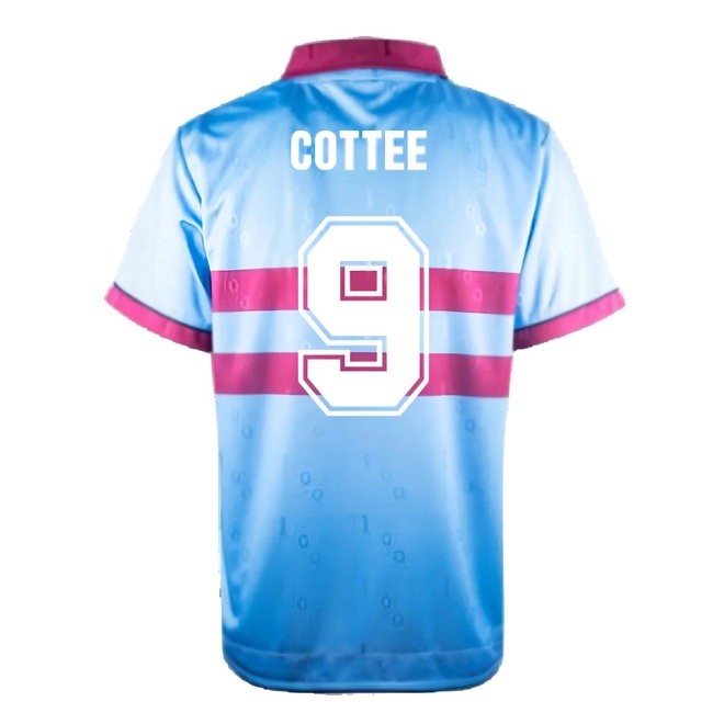 1995-1996 West Ham Away Retro Shirt (Cottee 9) — Shop Now