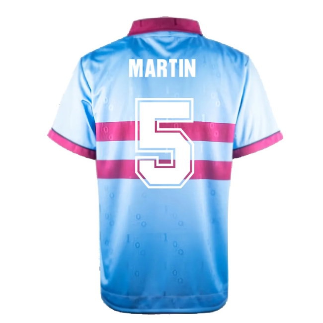 1995-1996 West Ham Away Retro Shirt (Martin 5) — Buy Now